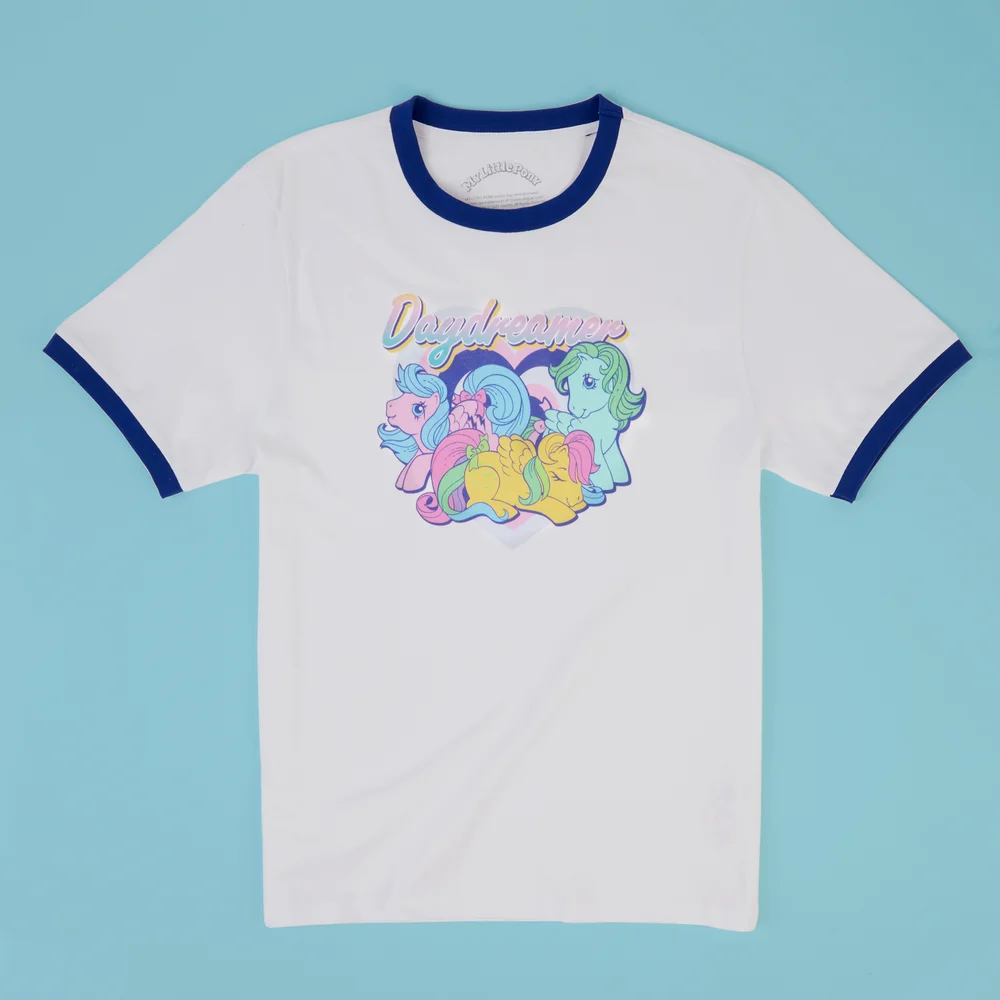My Little Pony Daydreamer Unisex Ringer T-Shirt - White/Navy - M - Weiß Bild 1
