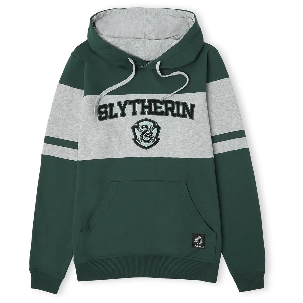 Slytherin House Panelled Hoodie - Green - XS Bild 1