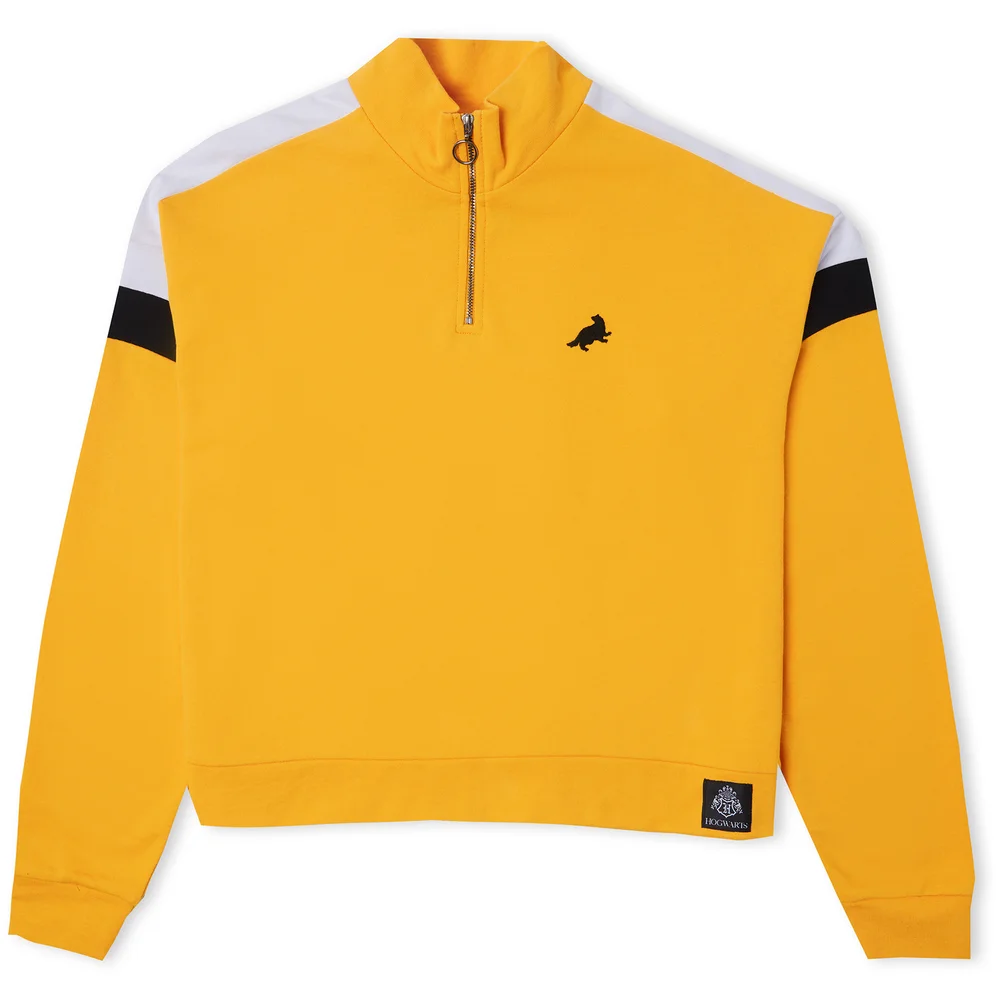 Hufflepuff House Women's Funnel Neck Cropped Sweater - Yellow - XS Bild 1