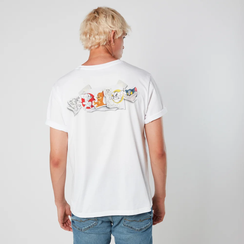 Tom & Jerry Evolution Men's T-Shirt - White - S - Weiß Bild 1