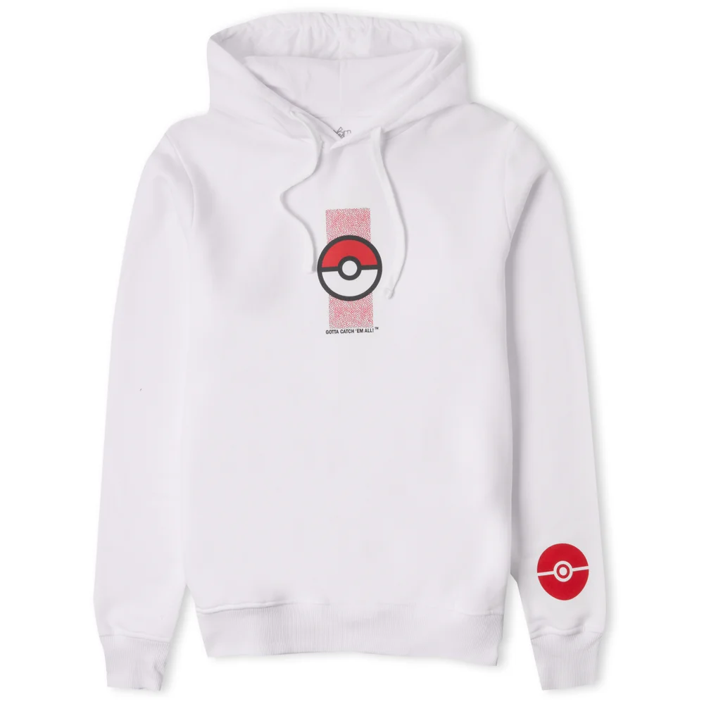 Pokémon Pokéball Unisex Hoodie - White - S Bild 1
