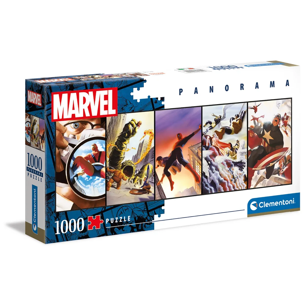 Clementoni 1000pcs Panorama Jigsaw Puzzle - Marvel Bild 1