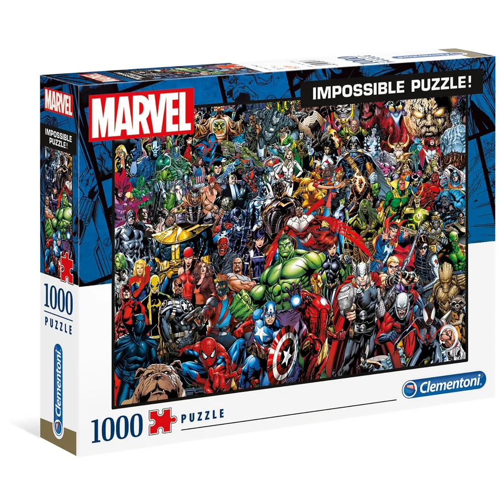 Clementoni 1000pcs Impossibe Jigsaw Puzzle - Marvel Avengers Bild 1
