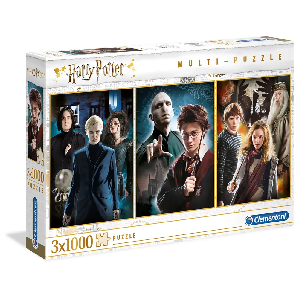 Clementoni 3 x 1000pcs Jigsaw Puzzle - Harry Potter Bild 1