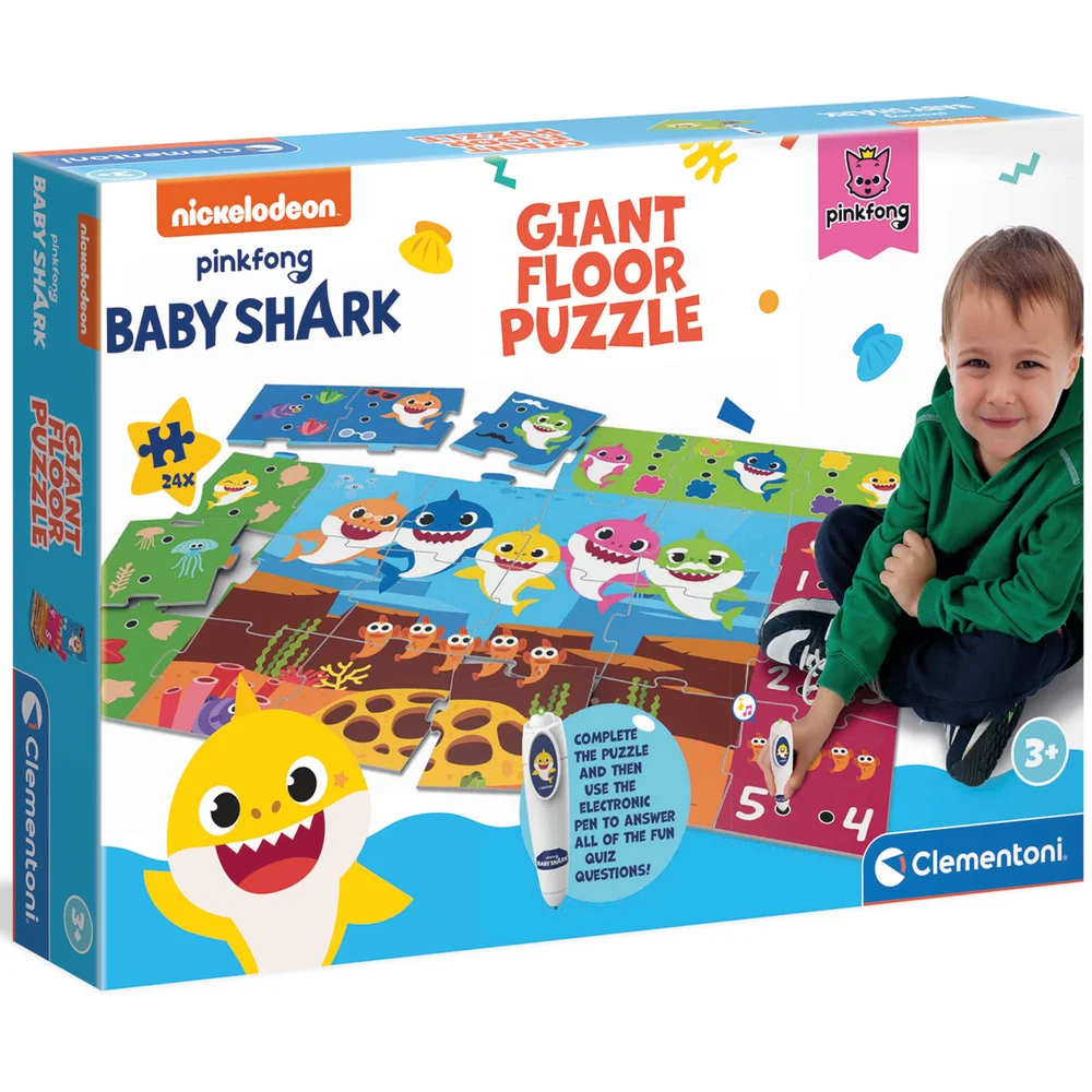 Clementoni Giant Educational Floor Puzzle - Baby Shark Bild 1
