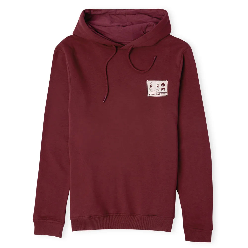 Pokémon Woodland Fire Safety Unisex Kapuzenpulli - Burgundisch - S Bild 1