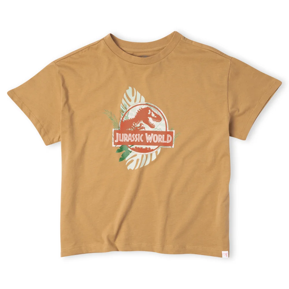 Jurassic World Large Logo Women's Cropped T-Shirt - Tan - XL Bild 1