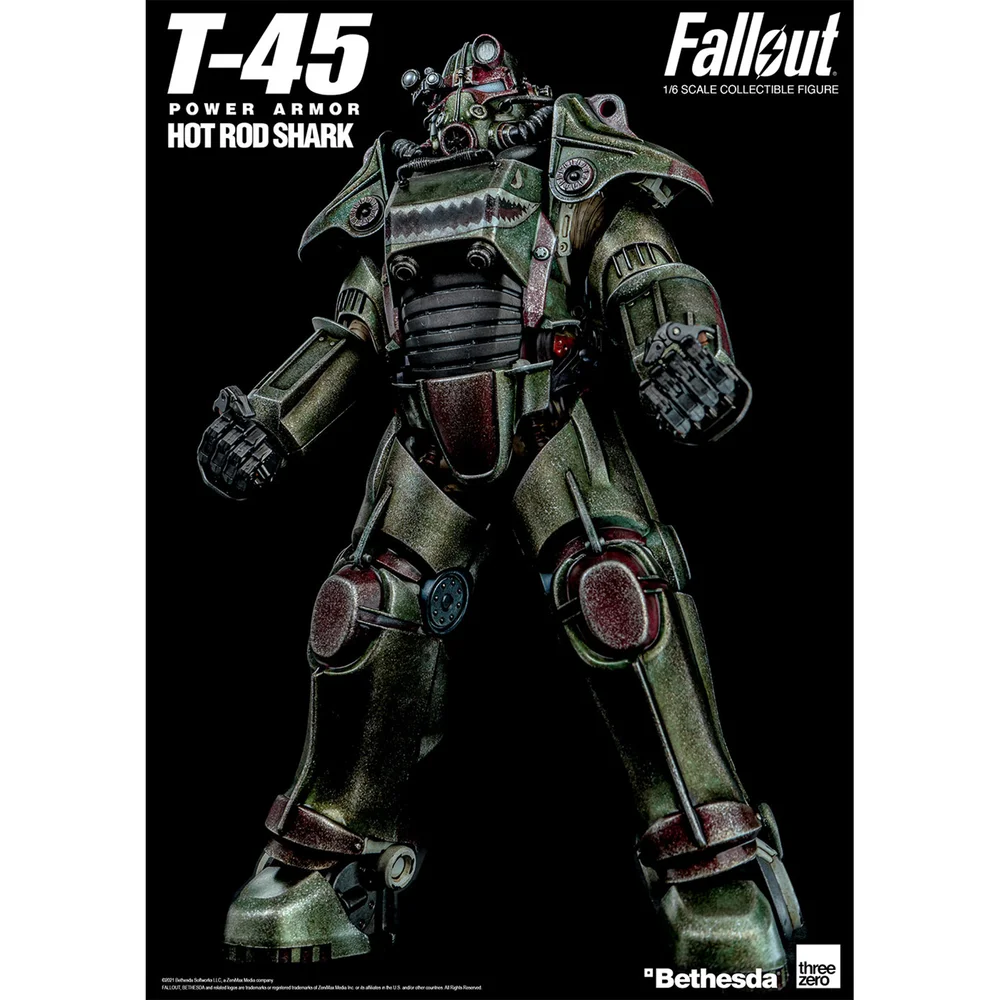 ThreeZero Fallout 1/6 Scale Armor Pack - T-45 Hot Rod Shark Bild 1
