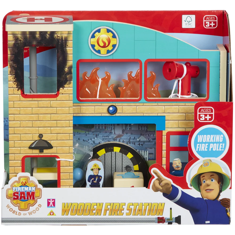 Fireman Sam - Wooden Fire Station Bild 1