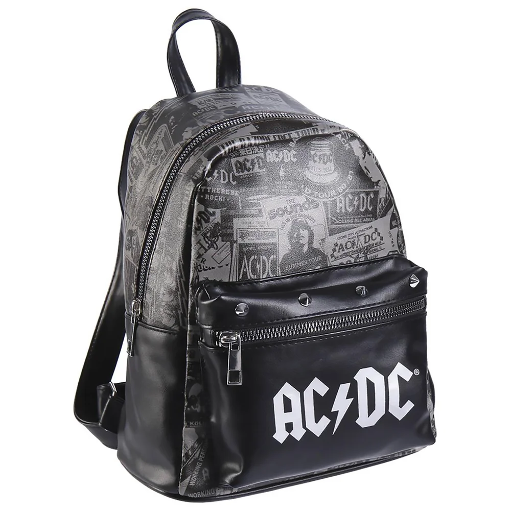 AC/DC Collage Faux-Leather Backpack Bild 1