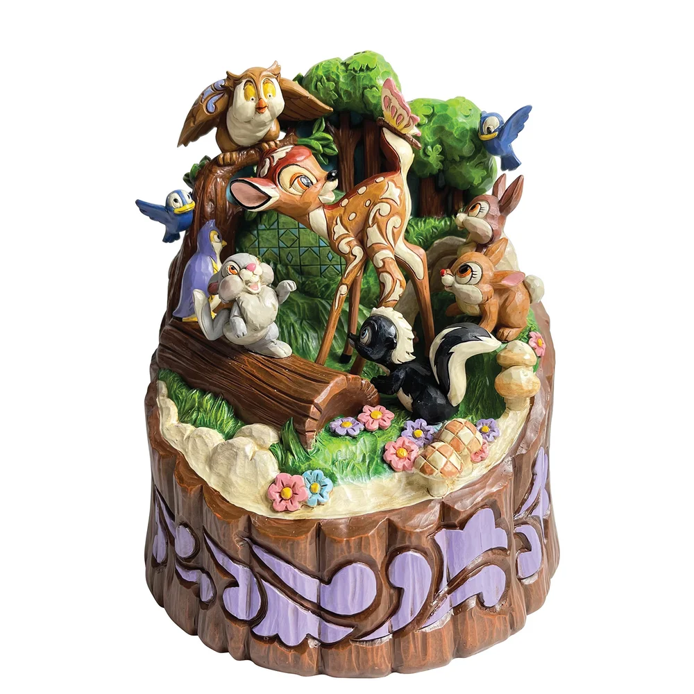 Disney Traditions Bambi Carved By Heart Figurine Bild 1