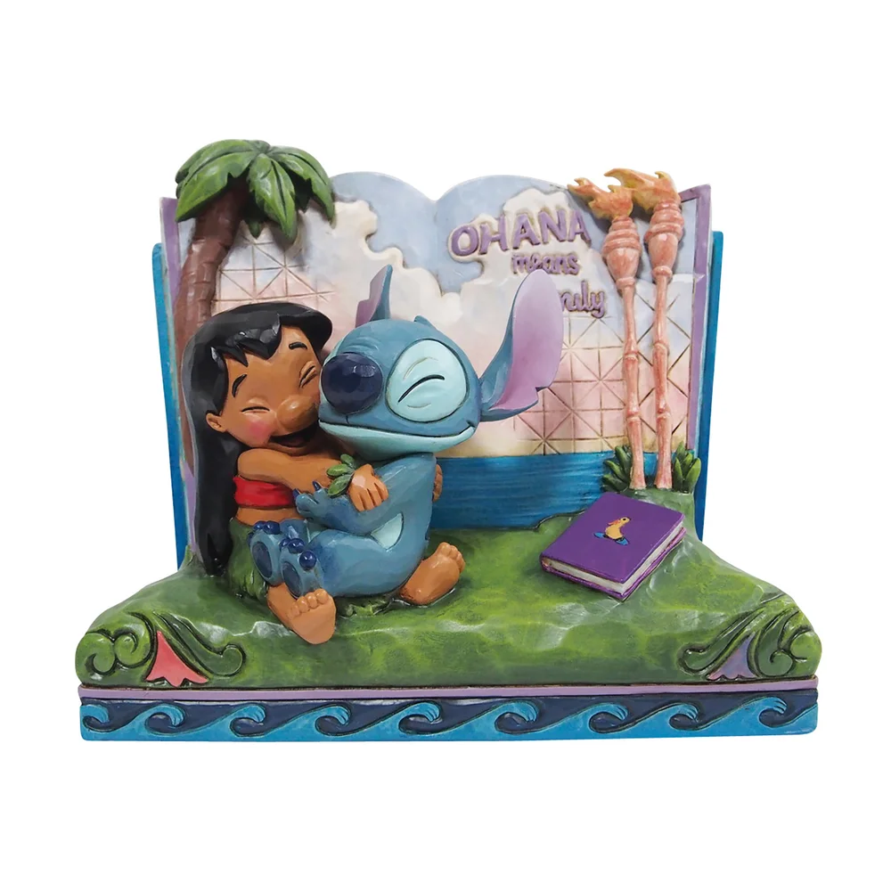 Disney Traditions Lilo & Stitch Story Book Figurine Bild 1