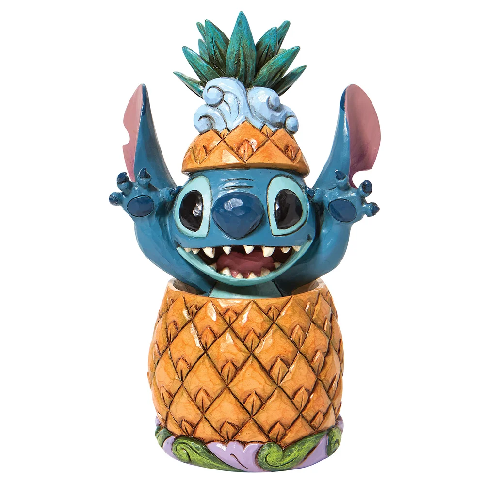 Disney Traditions Stitch In A Pineapple Figurine Bild 1