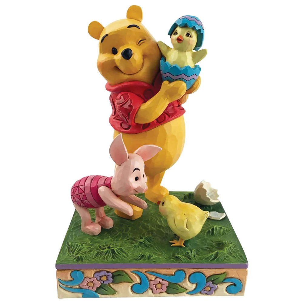 Disney Traditions Winnie the Pooh Easter Pooh And Piglet Figurine Bild 1