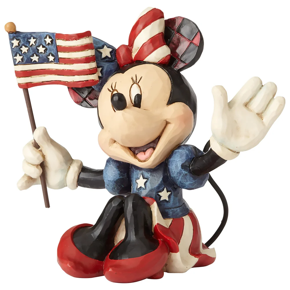 Disney Traditions Minnie Patriotic Mini Figurine Bild 1