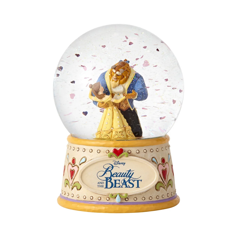Disney Traditions Beauty and the Beast Moonlight Waltz Waterball Bild 1
