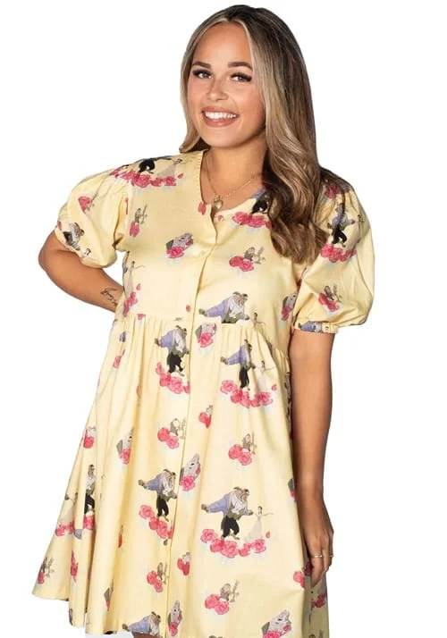 Cakeworthy Beauty and the Beast Puffy Sleeve Dress - S Bild 1