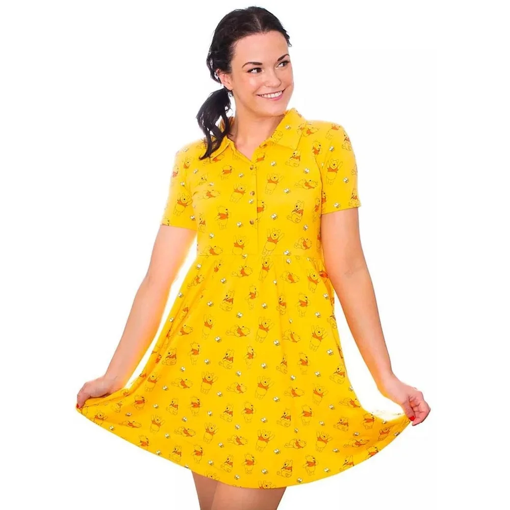 Cakeworthy Winnie the Pooh Button Up Dress - S Bild 1