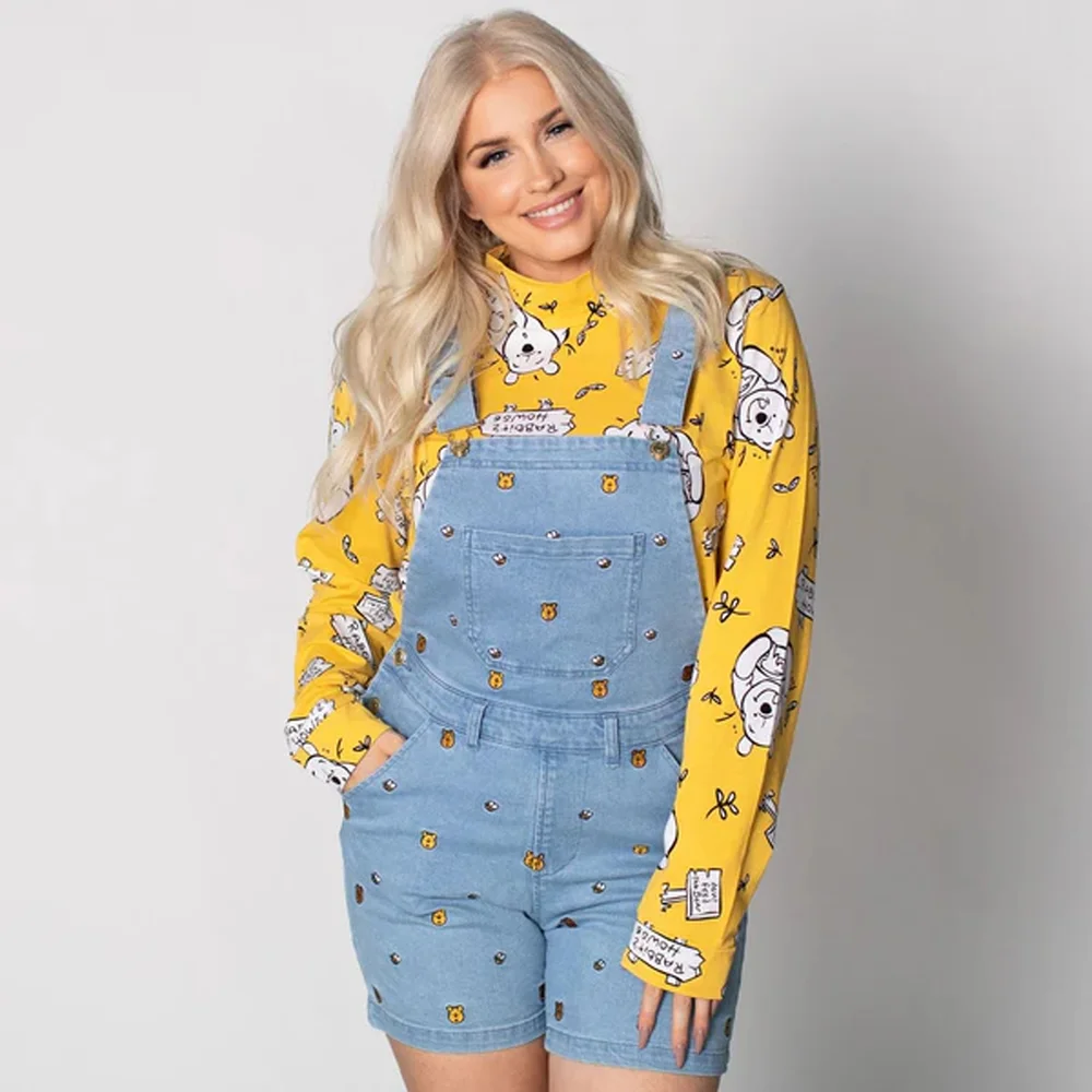 Cakeworthy Winnie the Pooh Overall Shorts - S Bild 1