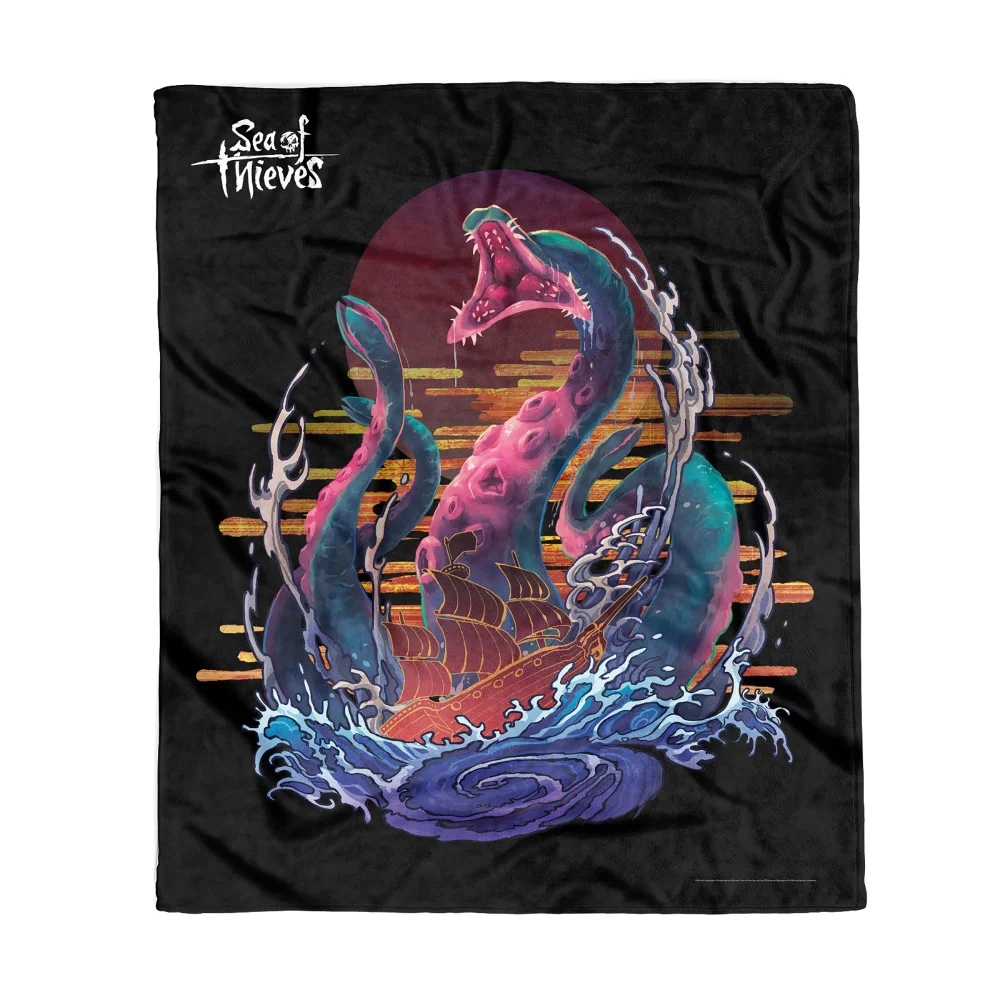 Sea Of Thieves Brand Kraken Bed Throw Bild 1