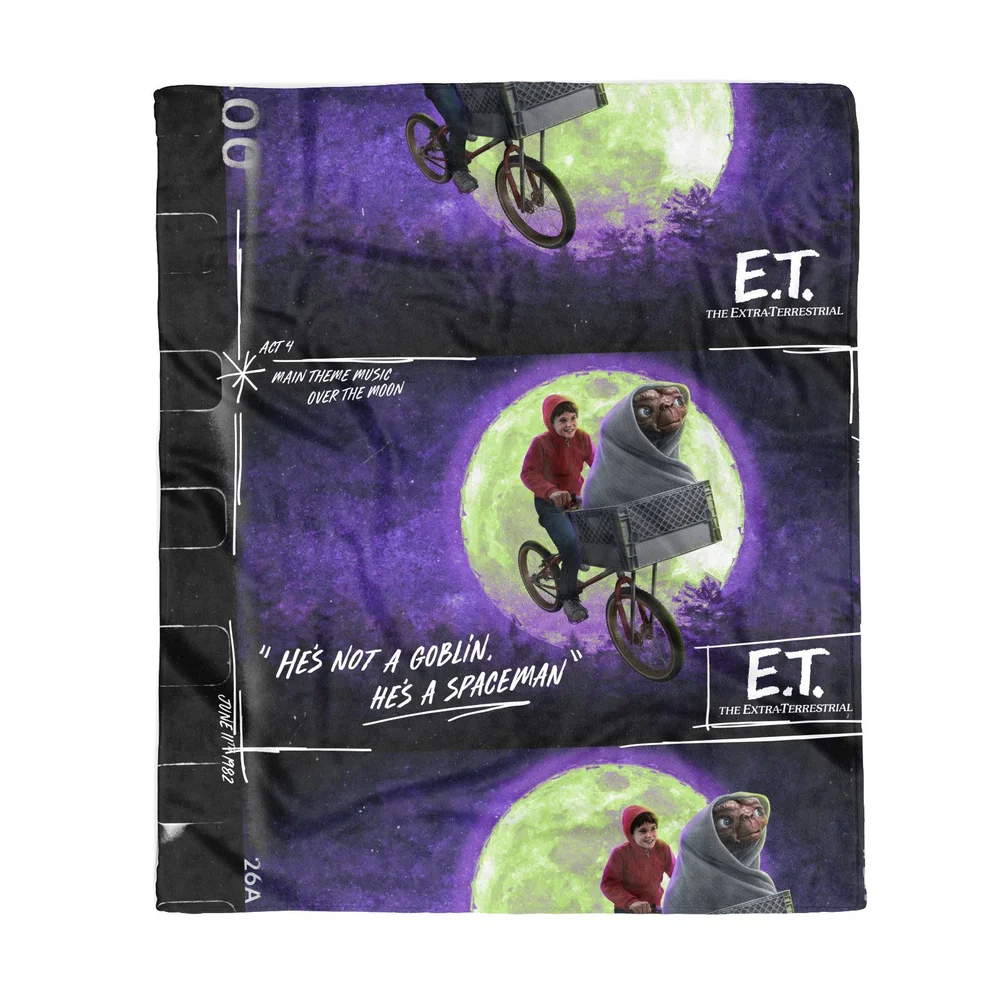 E.T. the Extra-Terrestrial Film Reel Fleece Blanket - M Bild 1