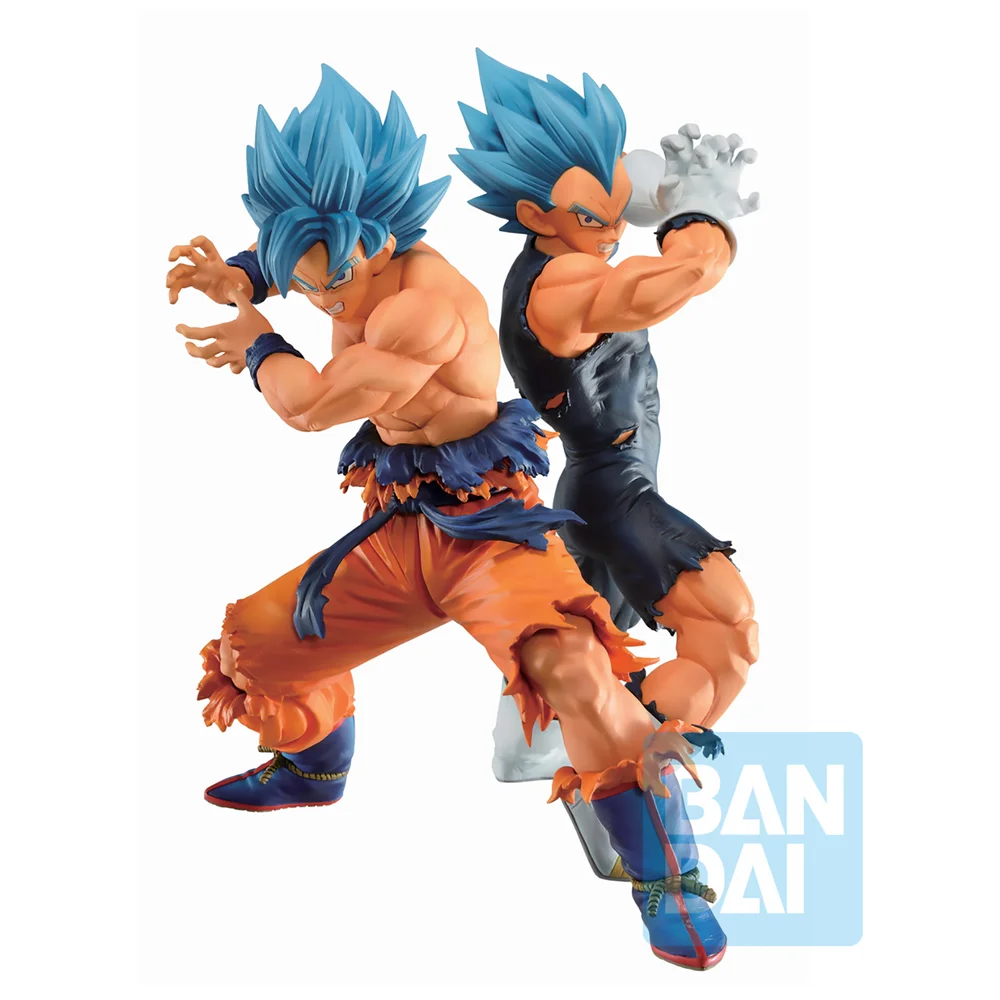 Bandai Ichibansho Figure Son Goku(Super Saiyan God Super Saiyan)&Vegeta(Super Saiyan God Super Saiyan) (Vs Omnibus Super) Statue Bild 1