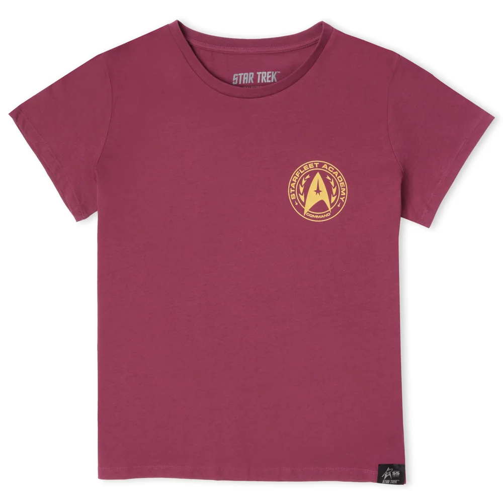 Star Trek Starfleet Commander Frauen T-Shirt - Burgund - XS Bild 1