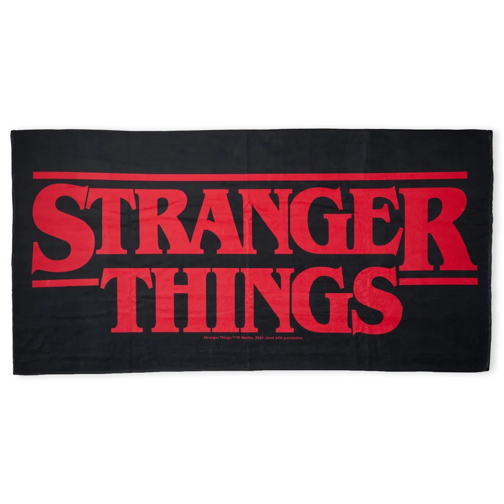 Stranger Things Logo Beach Towel Bild 1