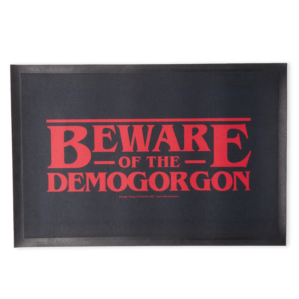 Stranger Things Beware The Demogorgon Entrance Mat Bild 1