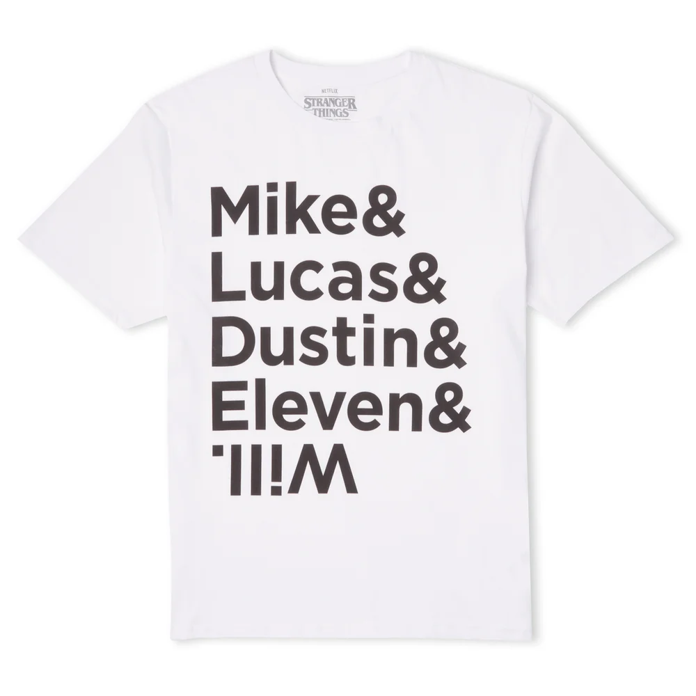 Stranger Things Character Lineup Men's T-Shirt - White - S Bild 1