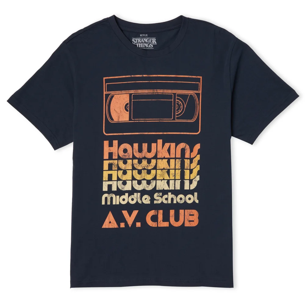 Stranger Things Hawkins AV Club Men's T-Shirt - Navy - S Bild 1