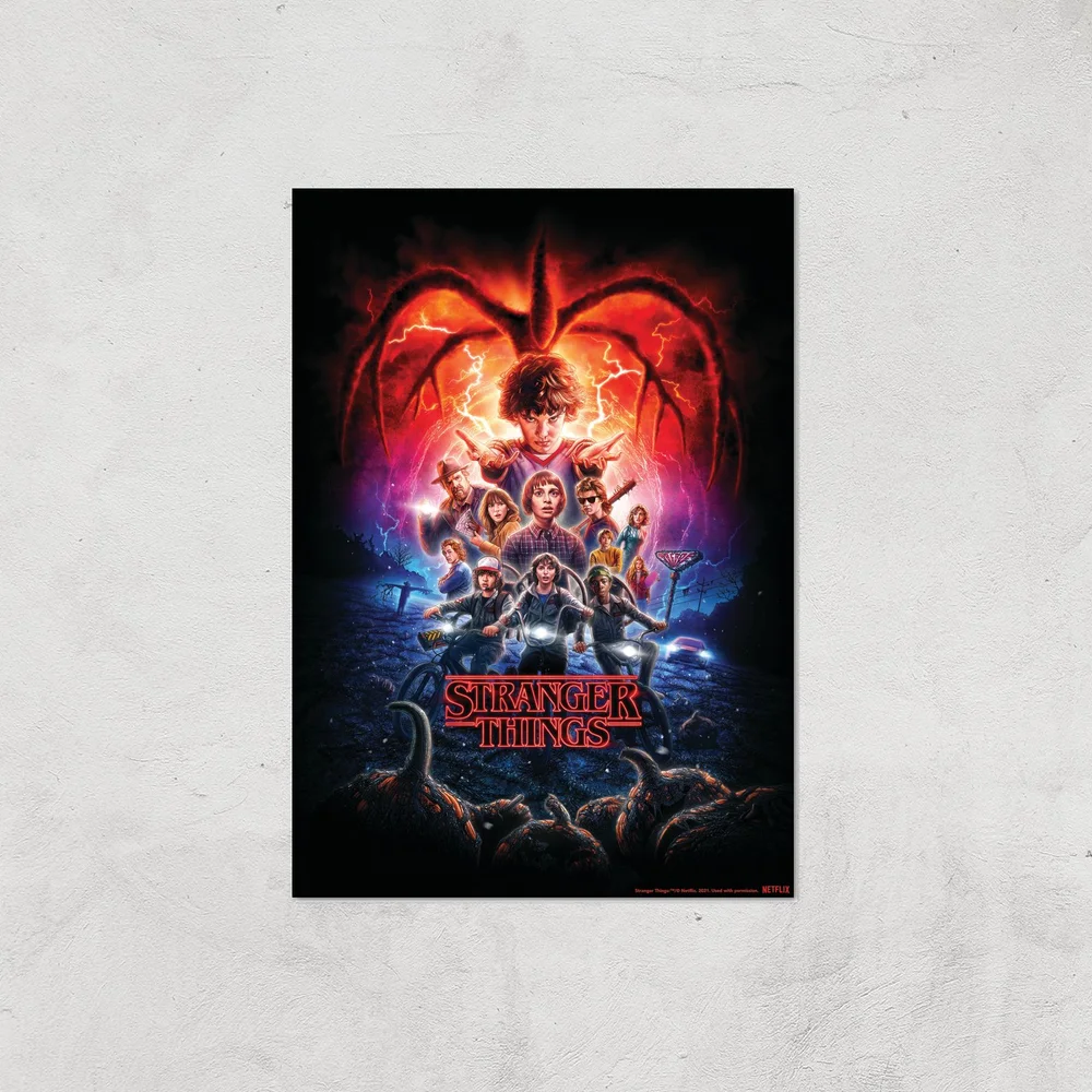 Stranger Things Season Two Poster Giclee Art Print - A4 - Print Only Bild 1