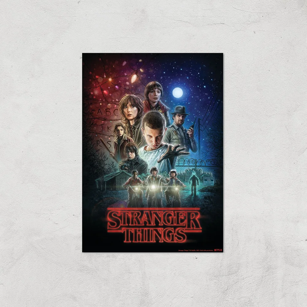 Stranger Things Season One Poster Giclee Art Print - A4 - Print Only Bild 1