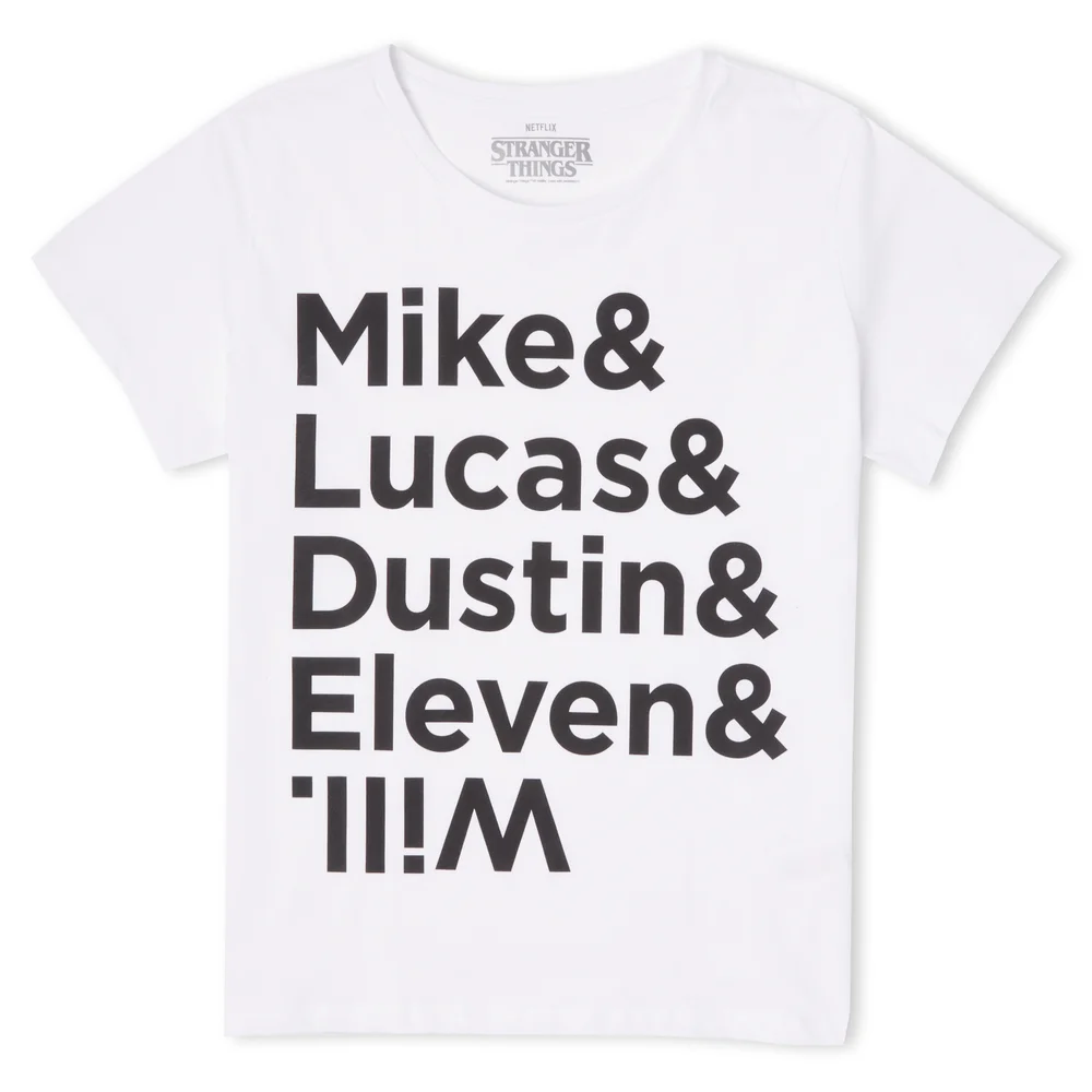 Stranger Things Character Lineup Women's T-Shirt - White - XS Bild 1
