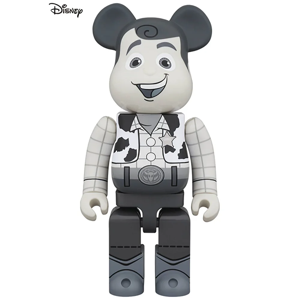 Medicom Toy Story Woody 1000% Be@rbrick (Black & White Version) Bild 1