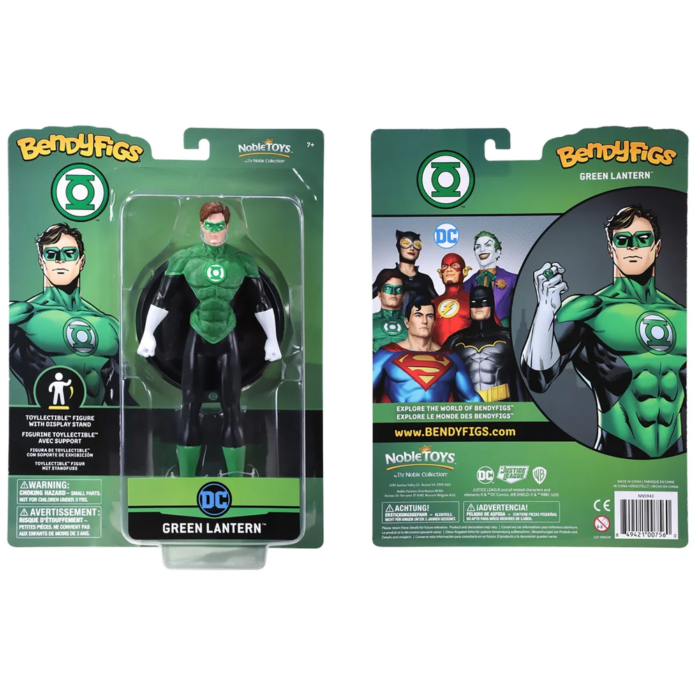 Noble Collection DC Universe Green Lantern BendyFig 7.5 Inch Action Figure Bild 1