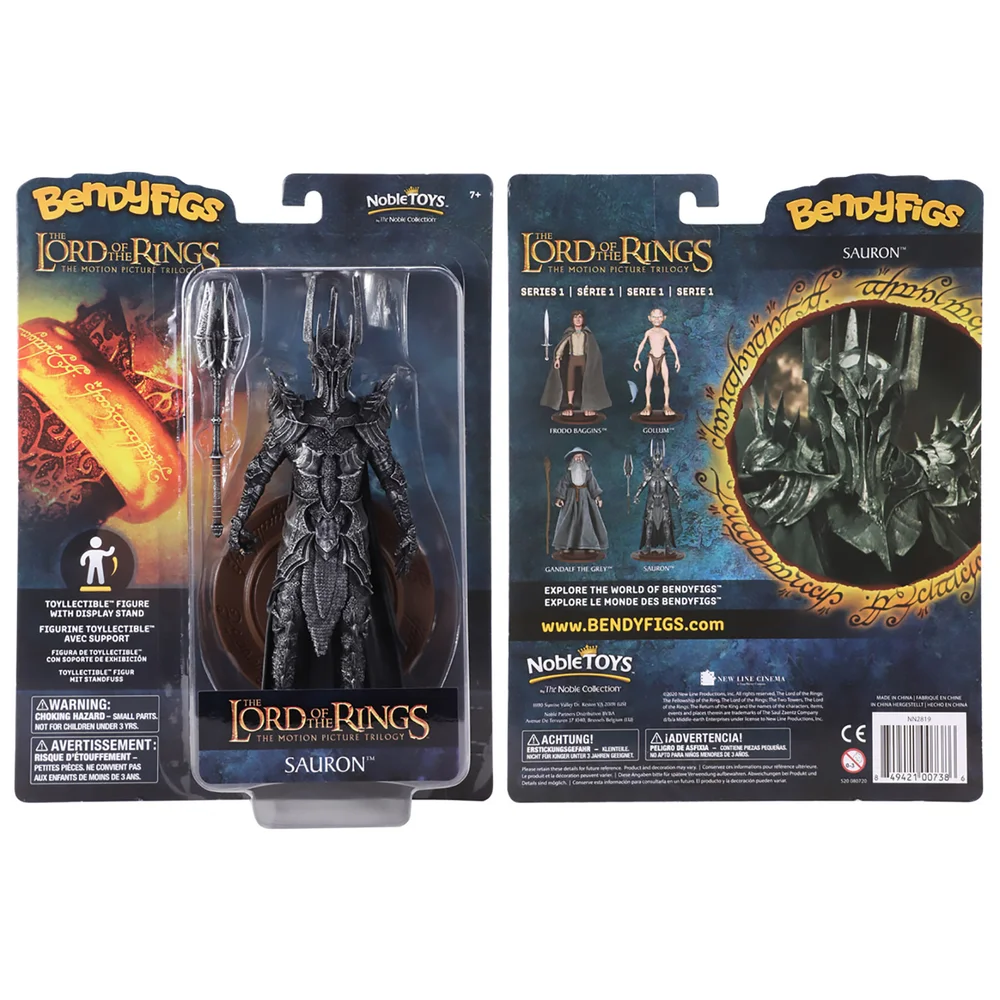 Noble Collection Lord of the Rings Sauron BendyFig 7.5 Inch Action Figure Bild 1