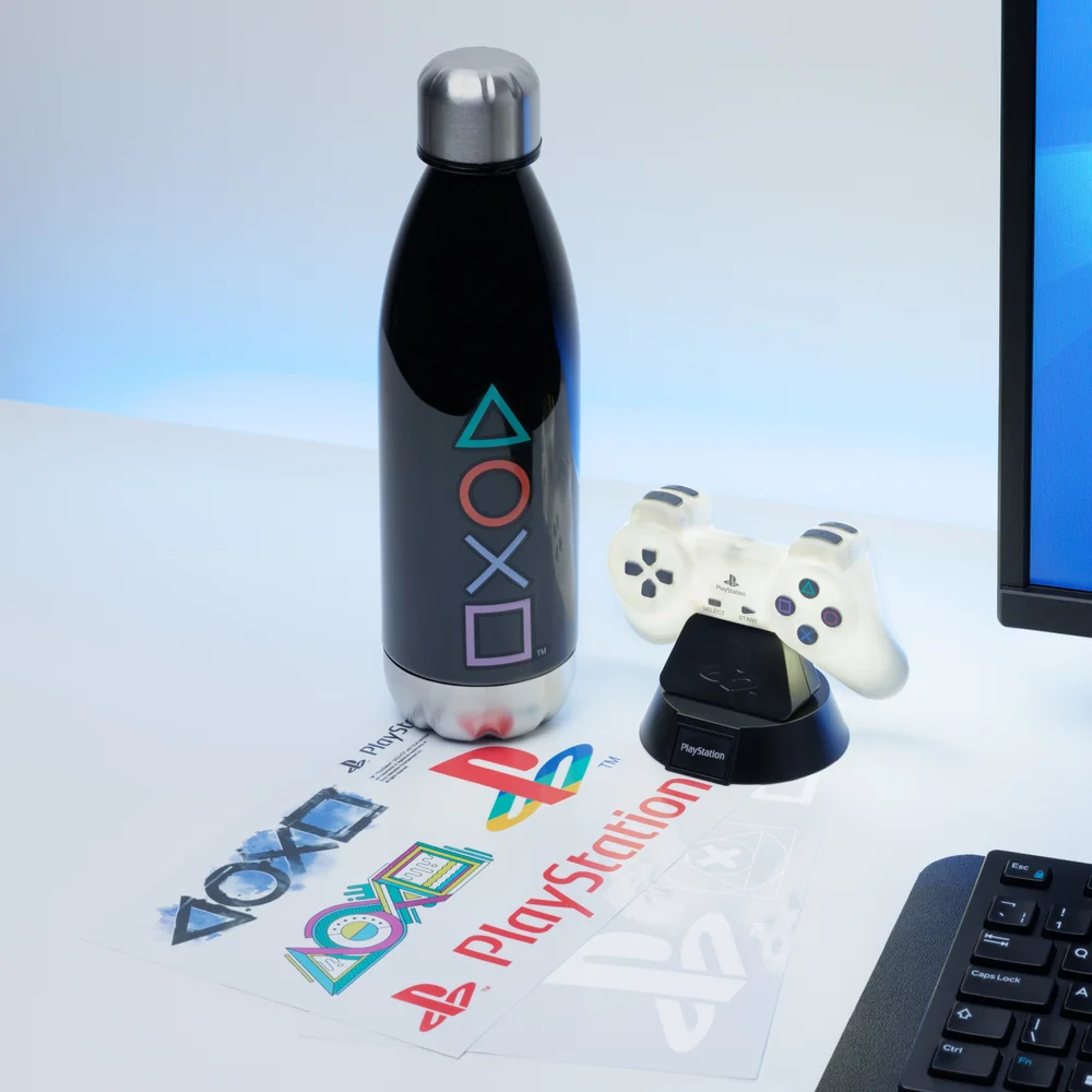 Playstation Icon Light Bottle and Sticker Set Bild 1