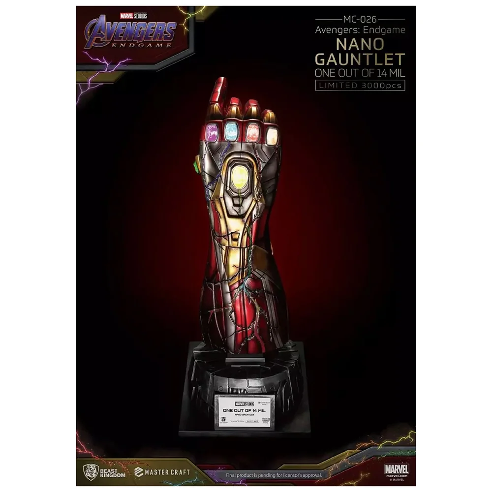 Beast Kingdom Avengers: Endgame Nano Gauntlet 1/14000605 Master Craft Statue Bild 1