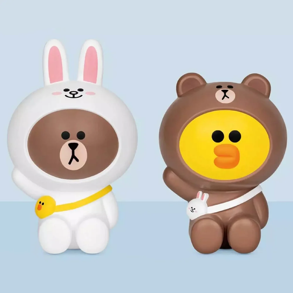 Beast Kingdom Line Friends Vinyl Piggy Bank 2 Piece Set - Brown & Sally Bild 1