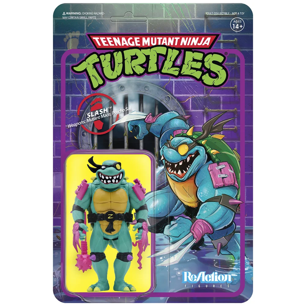 Super7 Teenage Mutant Ninja Turtles ReAction Figure - Slash Bild 1