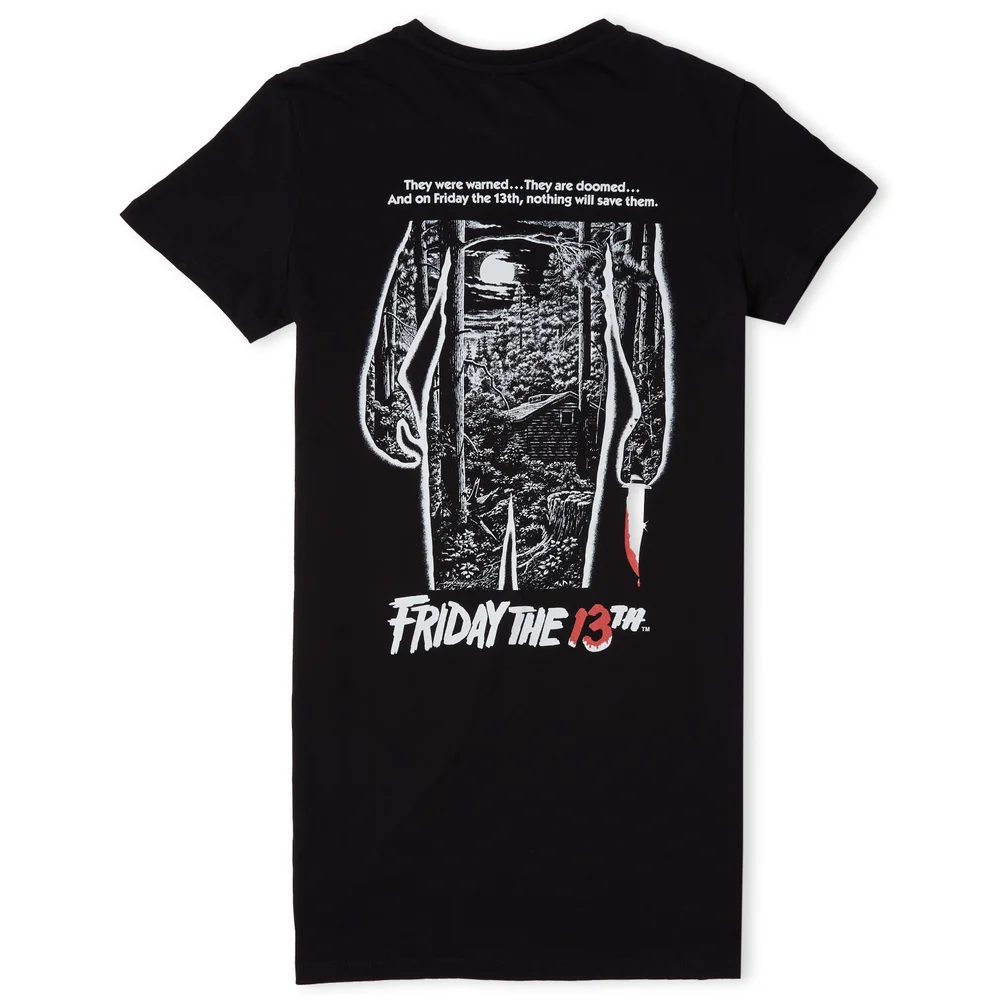 Friday the 13th Classic Monochrome Damen T-Shirt Kleid - Schwarz - L Bild 1