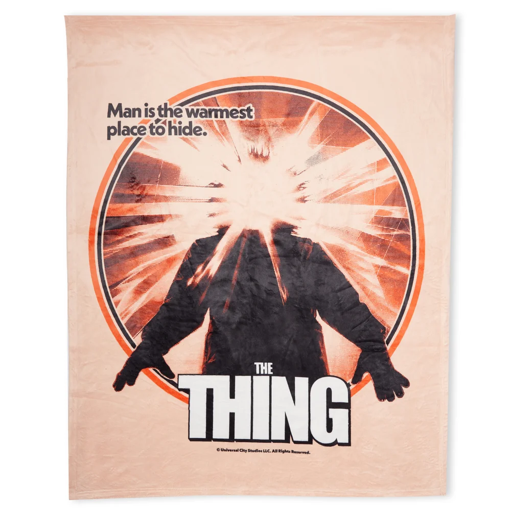 The Thing Man Is The Warmest Place To Hide Fleece Decke - M Bild 1