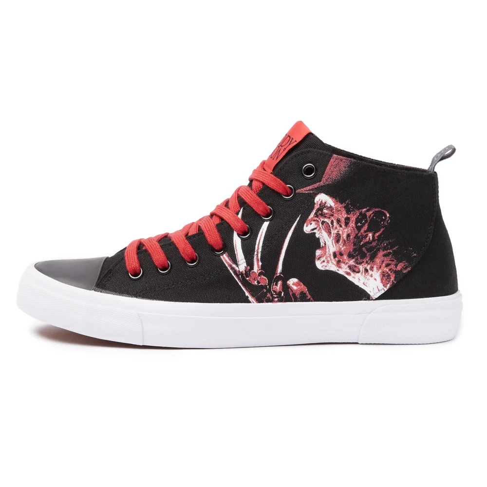 AKEDO X Freddy Vs. Jason Team Freddy Schwarz Signature High Top Trainers - UK10 / EU44.5 Bild 1