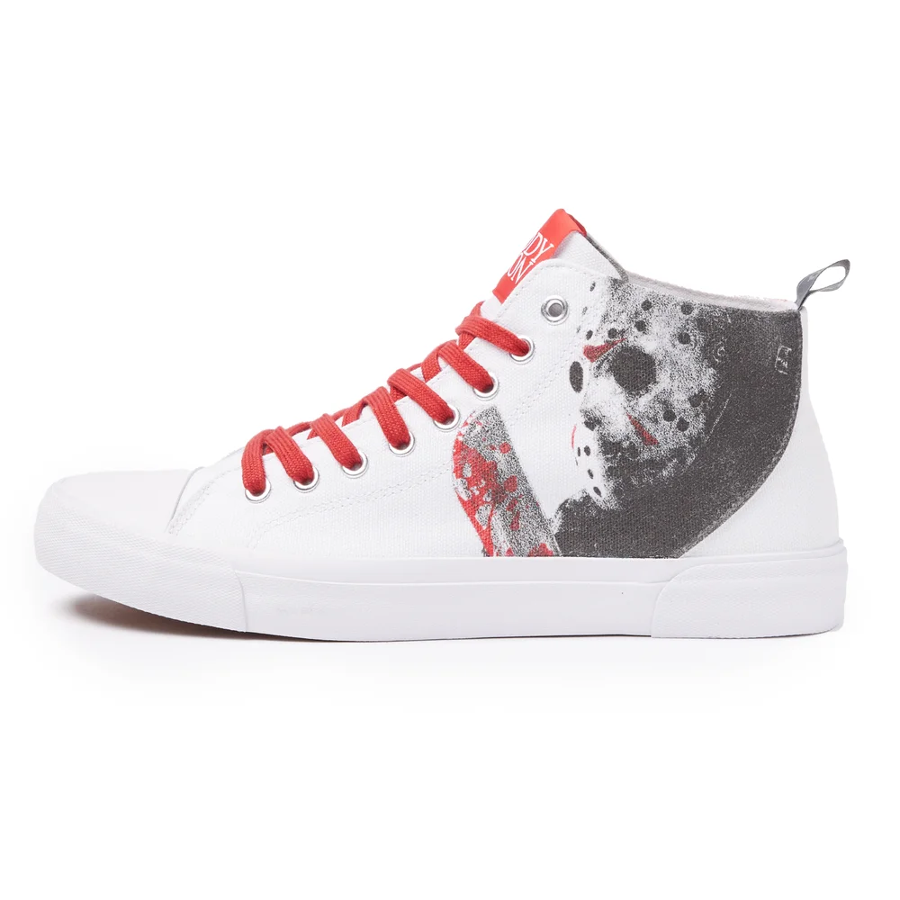 AKEDO X Freddy Vs. Jason Team Jason Weiß Signature High Top Trainers - UK3 / EU35.5 Bild 1
