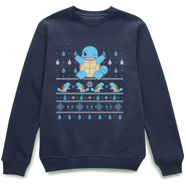 Pokémon Jingle Shells Unisex Weihnachtspullover – Navy