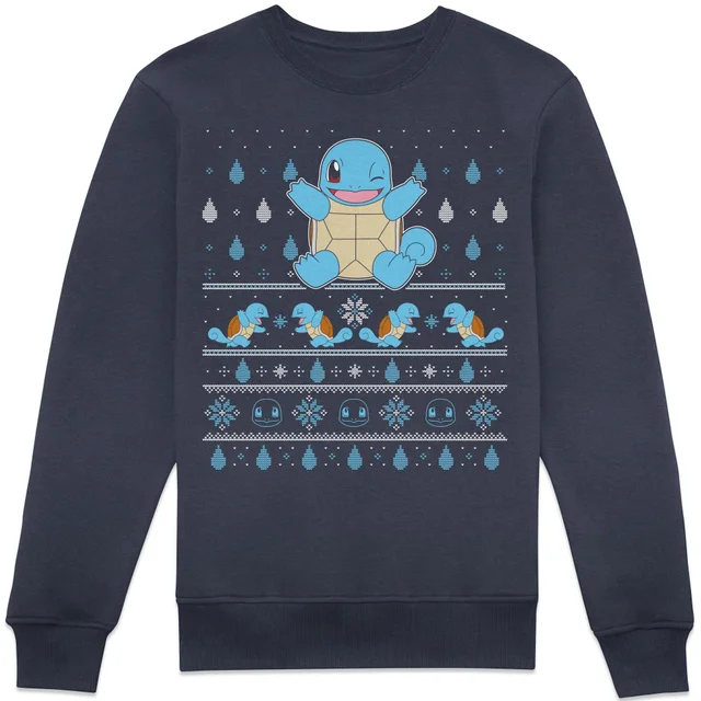 Pokémon Jingle Shells Unisex Weihnachtspullover – Navy