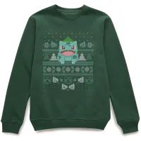 Pokémon Deck The Halls Unisex Weihnachtspullover – Grün