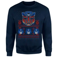 Transformers Christmas Autobots Classic Ugly Knit Unisex Weihnachtspullover – Navy