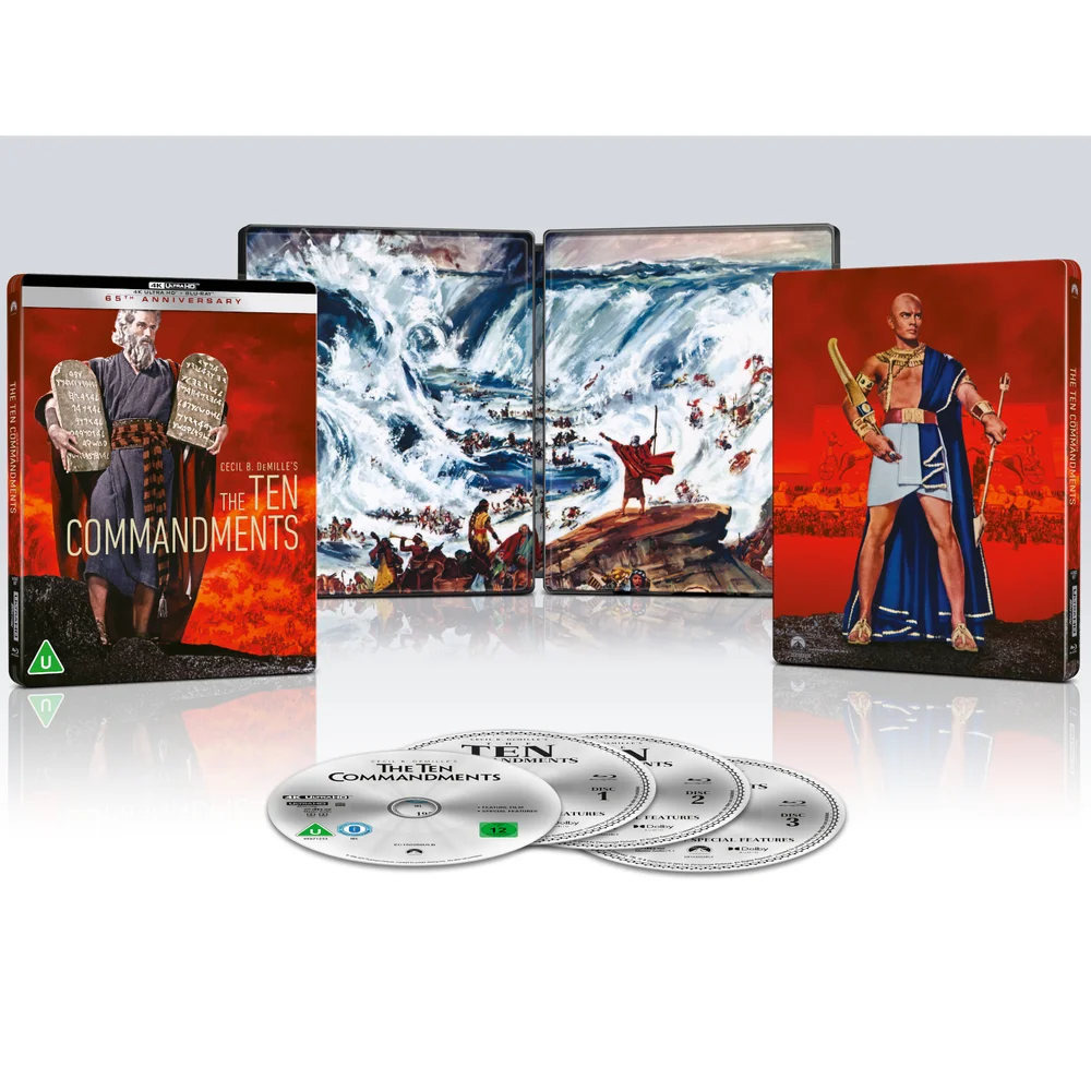 The Ten Commandments (1923 & 1956) 4k Ultra HD Steelbook Bild 1